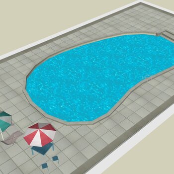 现代游泳池