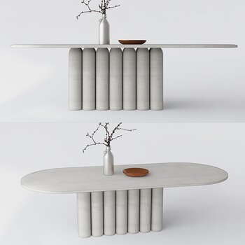 现代餐桌 su模型