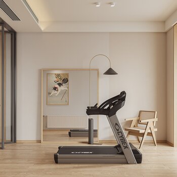 日式健身房活动区3d模型