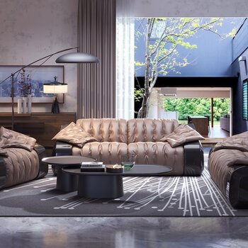 意大利 ARTEINMOTION 现代沙发茶几组合3d模型
