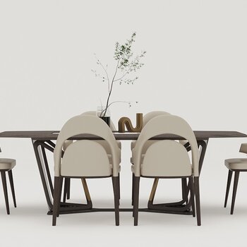 TULLI 图礼家居 新中式餐桌3d模型