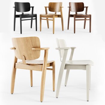 现代单椅组合3d模型