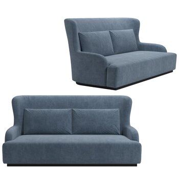 意大利 MERIDIANI LIU SKIN 现代双人沙发  3d模型