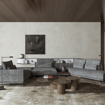 意大利 Molteni 现代客厅3d模型