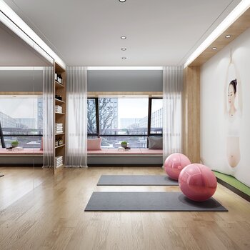 现代风格瑜伽室