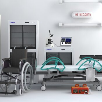 现代医疗设备3d模型