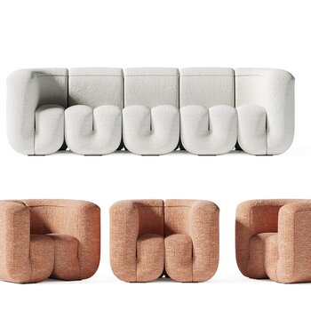意大利 de sade 现代沙发组合 3d模型
