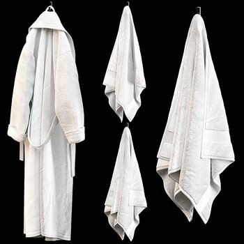 现代浴袍毛巾
