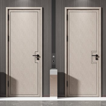 新中式木门 3d模型