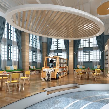 工业风幼儿园接待室