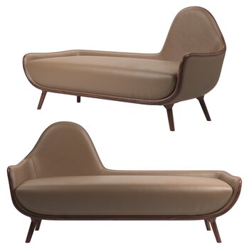 木廊地 新中式贵妃椅3d模型