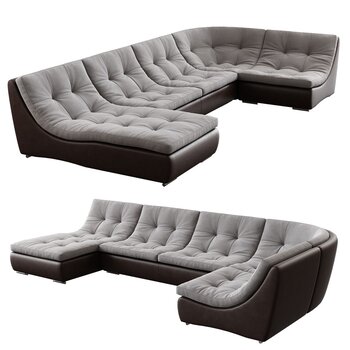 现代U型沙发