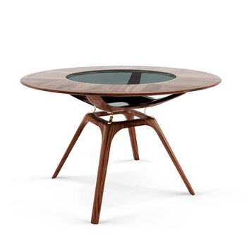 木廊地 现代餐桌3d模型