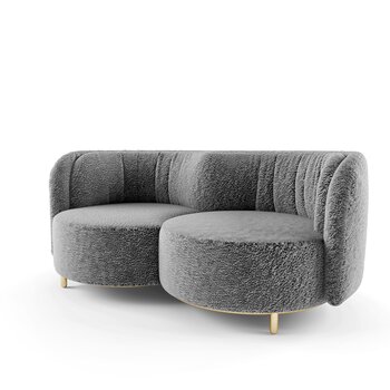 Natuzzi 现代双人沙发3d模型