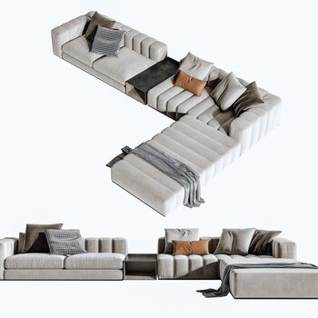 现代转件沙发3d模型