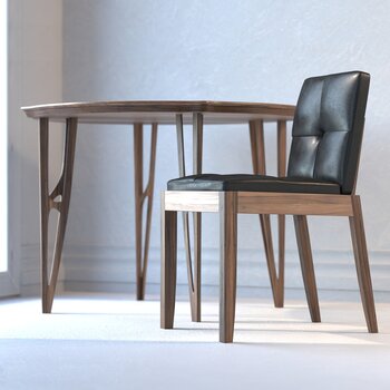 Moroso 现代餐桌椅组合3d模型