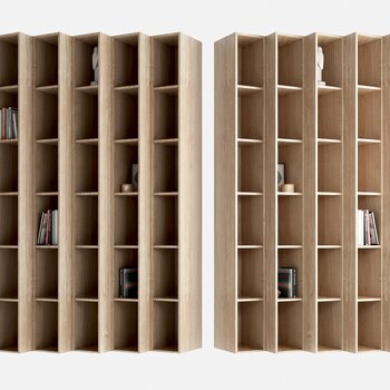 现代造型书柜