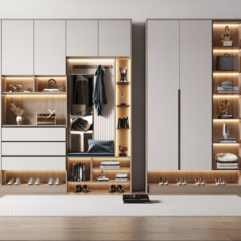 现代鞋柜3d模型