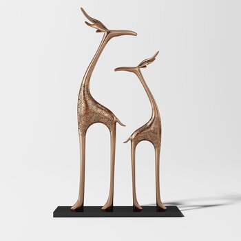 现代动物雕塑3d模型