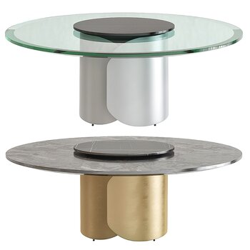 Opera 现代圆形餐桌3d模型