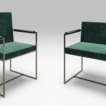 Meridiani 现代轻奢单椅3d模型