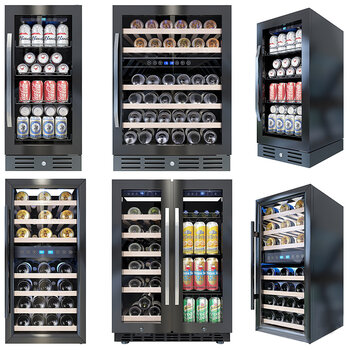 现代饮料冰柜3d模型