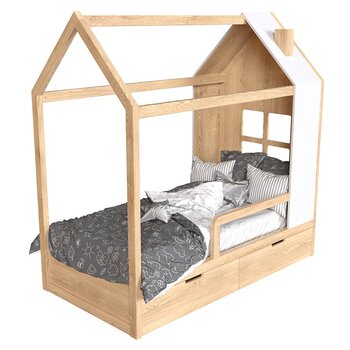 北欧儿童床3d模型