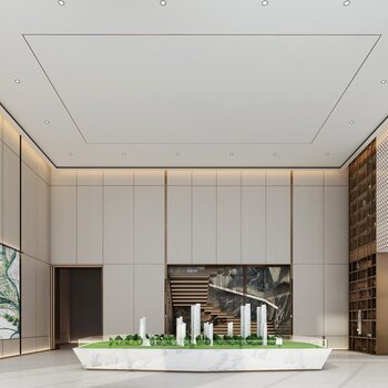 赛拉维设计 现代售楼处3d模型