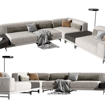 Natuzzi 现代多人沙发3d模型