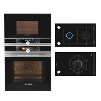 现代西门子嵌入式烤箱3d模型