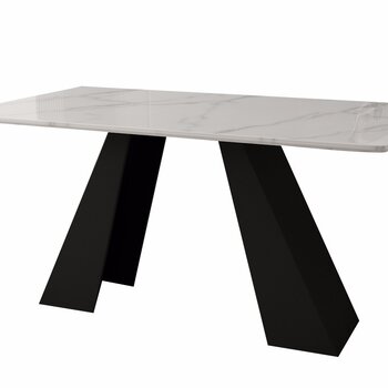 唐镜 碳素钢极简方形餐桌
