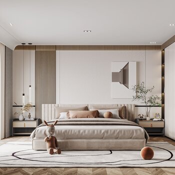  现代卧室3d模型