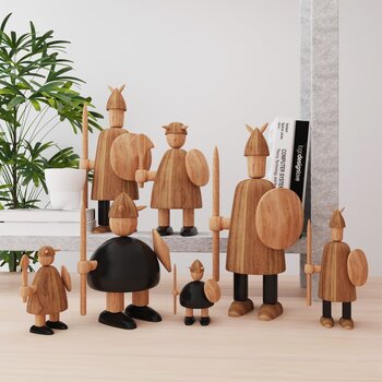 北欧国度 NOMO 现代木质玩偶3d模型