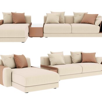 宾利 现代多人沙发3d模型