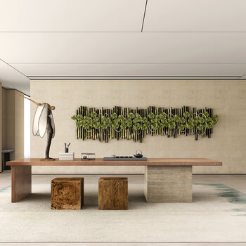 羽果设计 现代茶室3d模型