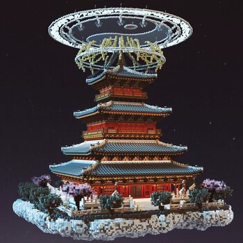 中式古建筑3d模型