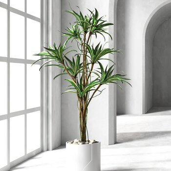 现代盆栽 3d模型