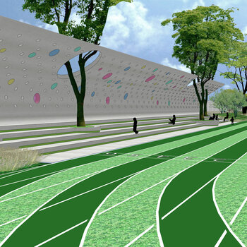 现代运动场-sketchup模型_sketchup模型库_建e室内设计网!