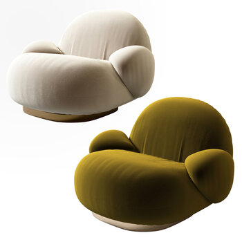 gubi 现代单人沙发3d模型