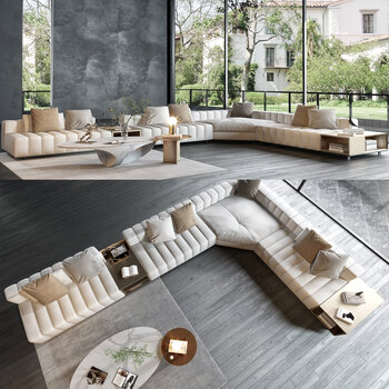 minotti 现代沙发茶几 3d模型