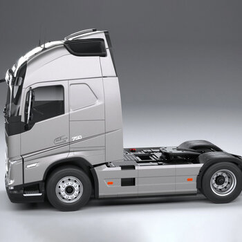 现代半挂车头3d模型