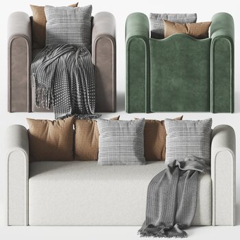 famiglia 现代沙发组合3d模型