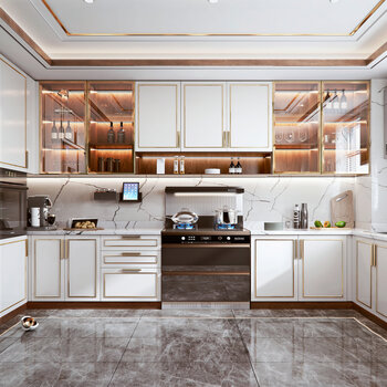 新中式厨房3d模型