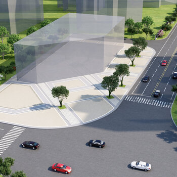 现代道路3d模型