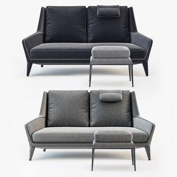 B＆BItalia 现代双人沙发3d模型