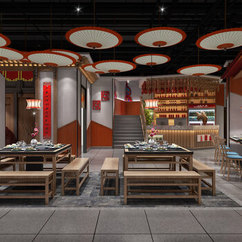 新中式餐饮空间