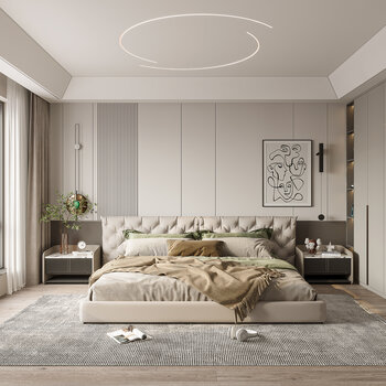  现代卧室3d模型