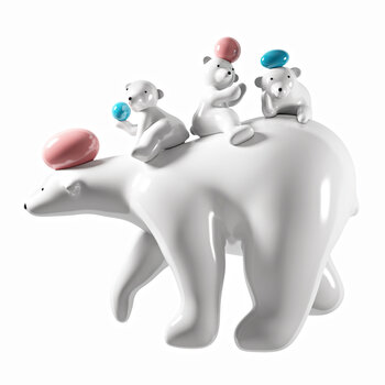 现代北极熊雕塑