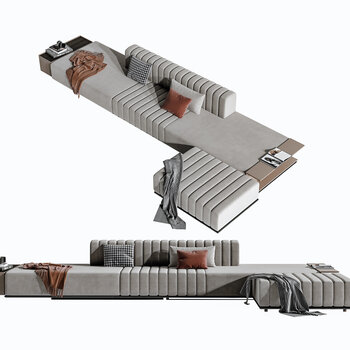 现代多人沙发3d模型