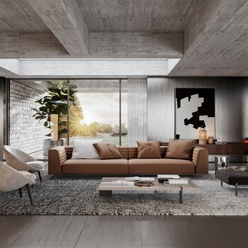 Minotti 现代客厅3d模型